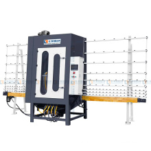 CE Standard PLC Control Vertical Glass Sandblasting Machine For Glass Automatic
